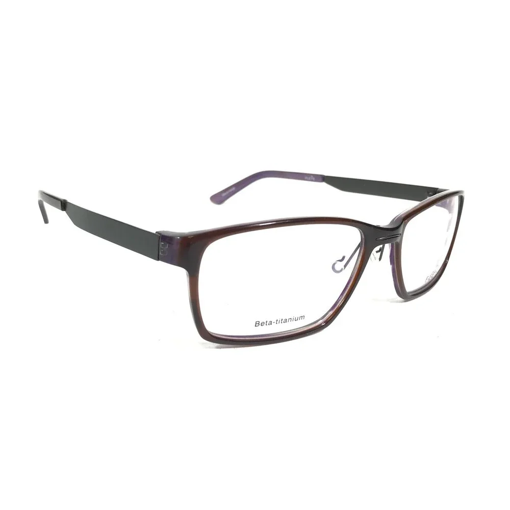 Fleye Eyeglasses Frames Holme Col.565 Purple Grey Square Full Rim 56-19-143